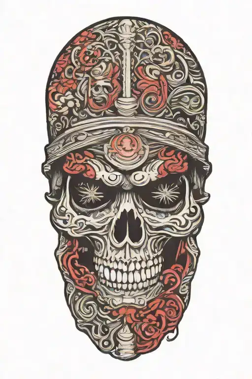 Skull Samurai Warrior