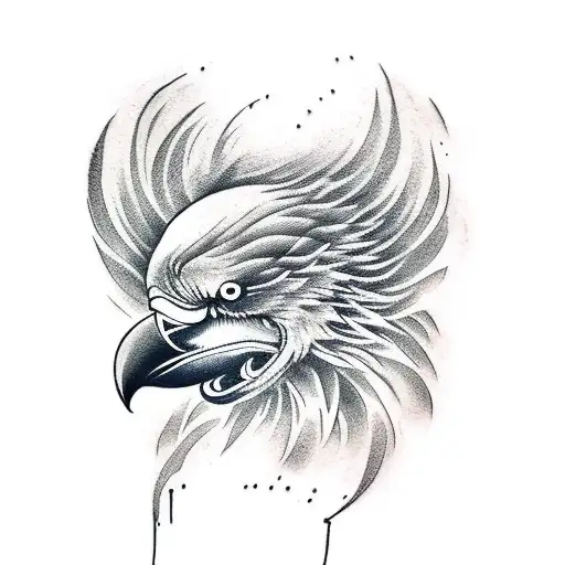 Crow Screaming From Side View