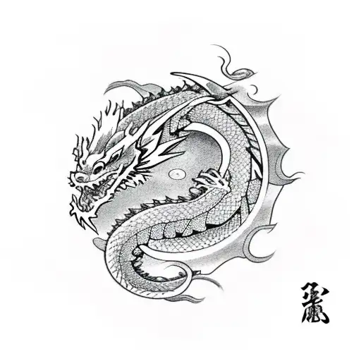 Dragon Made With Lightning