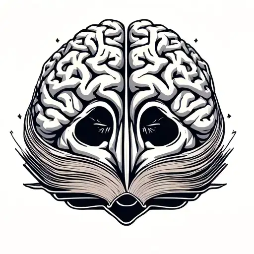 Book Brain Literature Intertwined With Elements