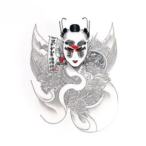 Evil Geisha Full-body Legs