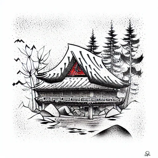 Abandoned Stone Cottage In The Forest Clearing