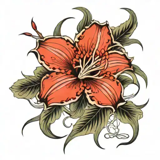 Anime Spider Lily Flower