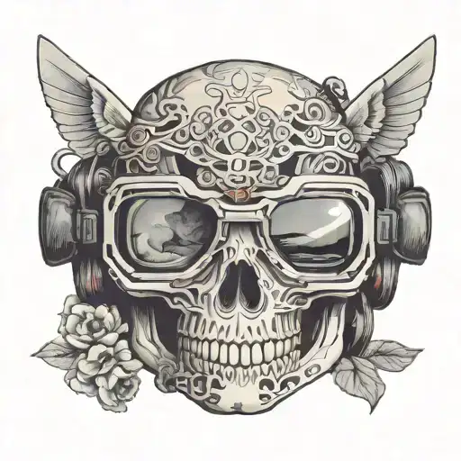 Mountain Biker Skull Goggles