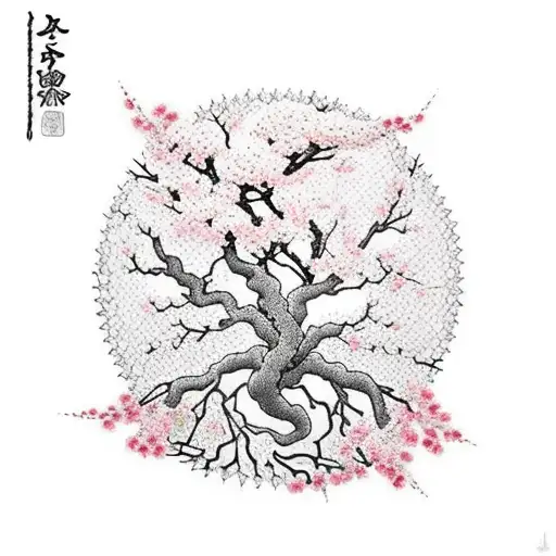 Cherry Blossom Tree Of Life