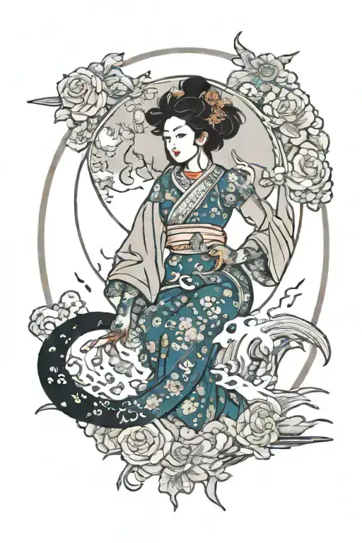 Moon Tarot Card Design Featuring