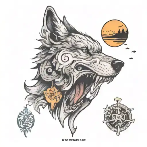 Sandtimer Wolf Howling