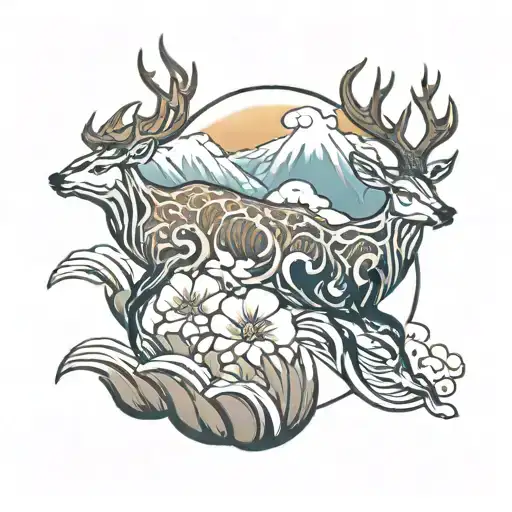 Deer Sun Moutain River