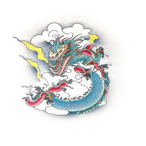 Dragon On Colarbone