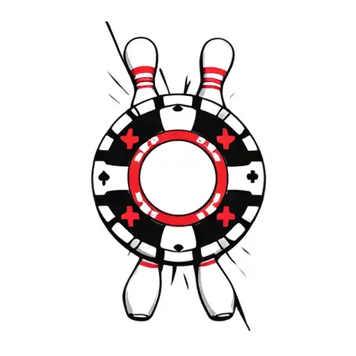 Poker Chip And Bowling Ball Transforming With The Arizona State Outline