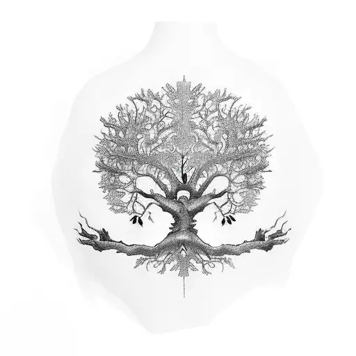 Tree Of Life Wrapping Around Arm