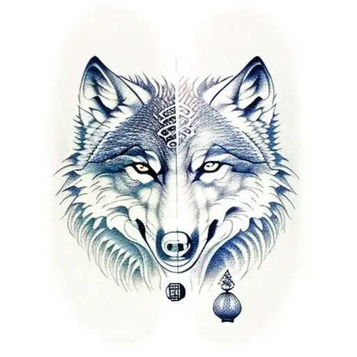 Wolf And Dragon Howling