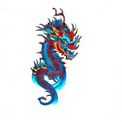 A Man With A Dragon On His Arm