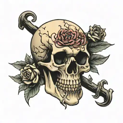 Skull With Thorns