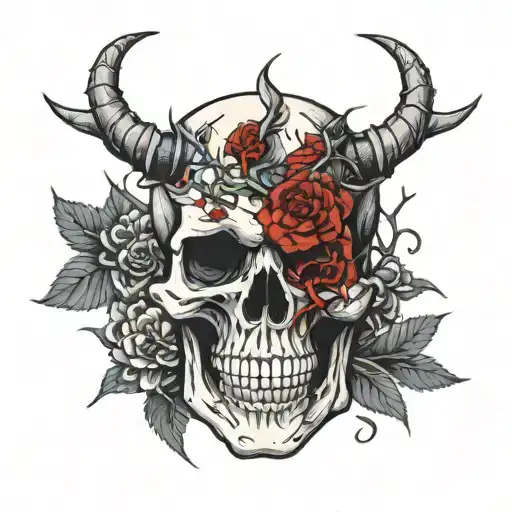 Skull With Thorns
