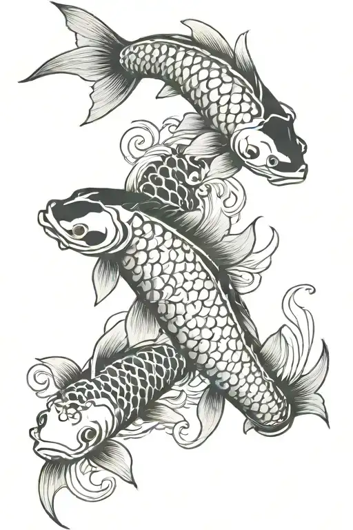 Koi Fish And Japanese