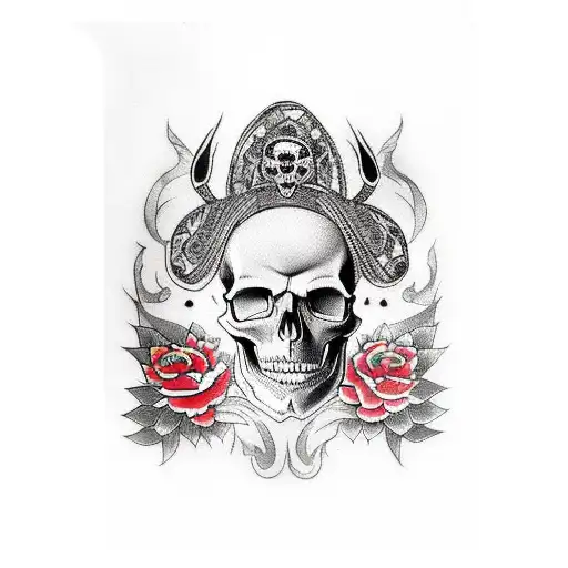 Skull Mask With Pussycat