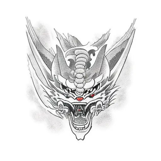 Katana Envuelta En Un Dragon