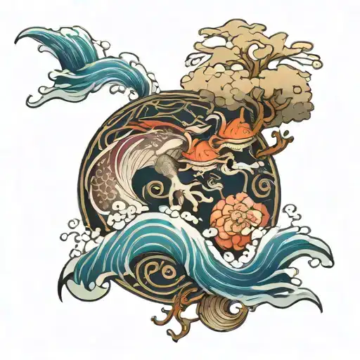 Word Flow Created With Earth Elements