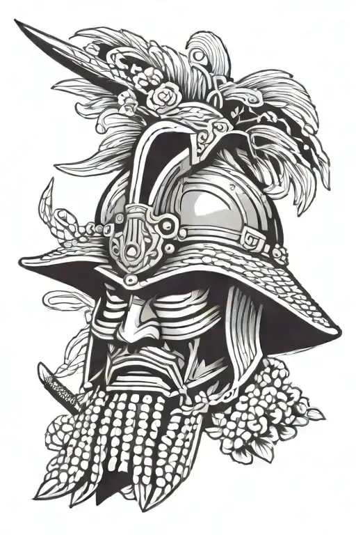 Samurai And Spartan Helmet