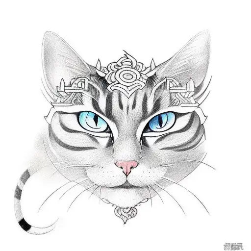 Warrior Cat With Two Blades