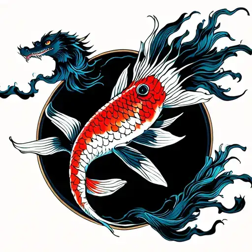 Dragon Koi Fish
