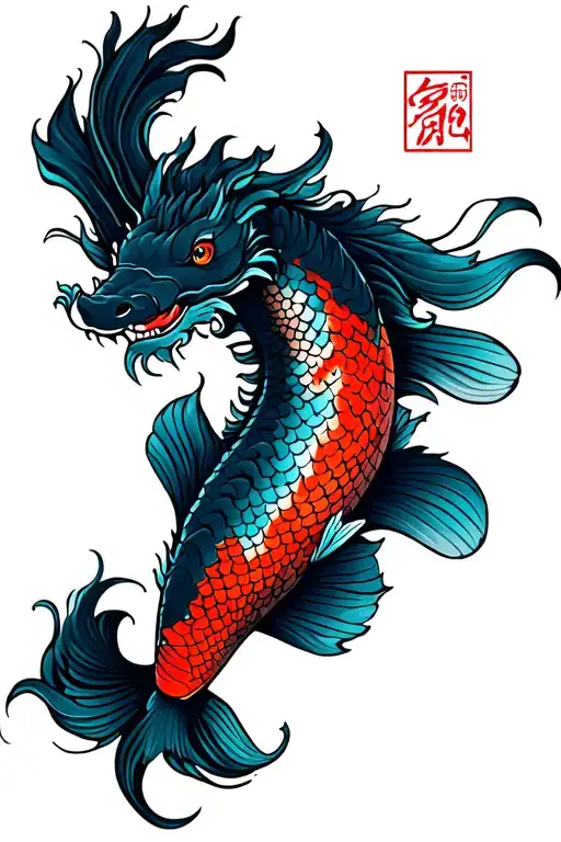 Dragon Koi Fish