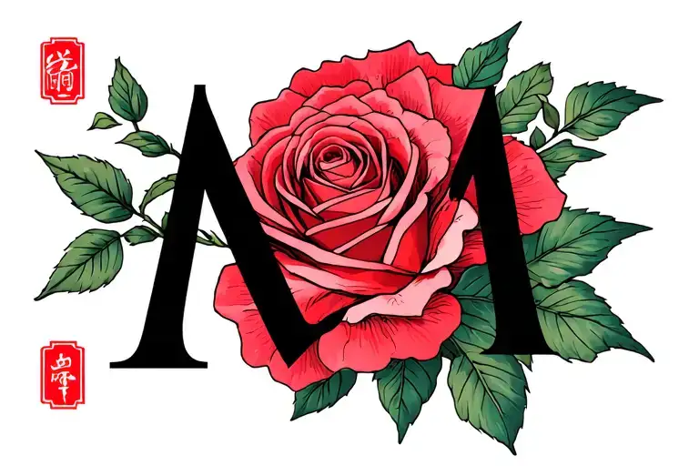 Rose Letter M