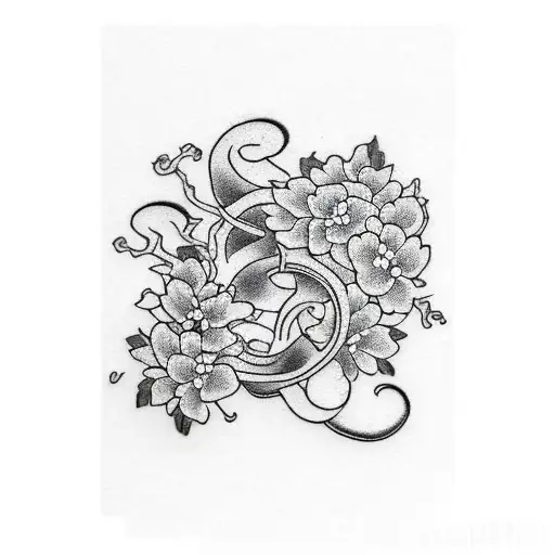 Arm Sleeve Japanese Bell Flower Vine