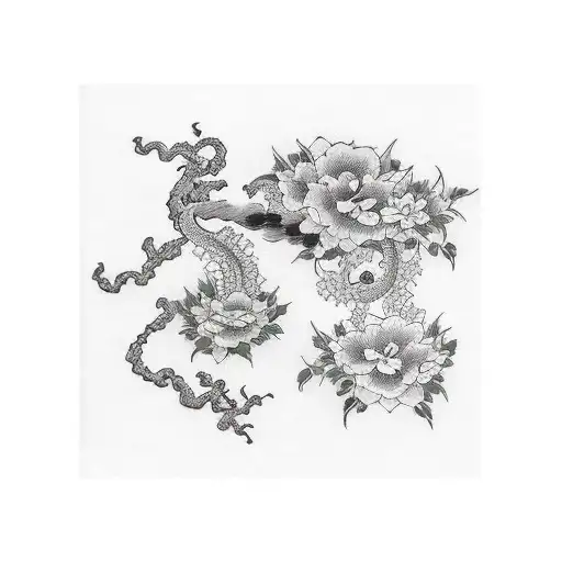 Arm Sleeve Japanese Bell Flowers Vine