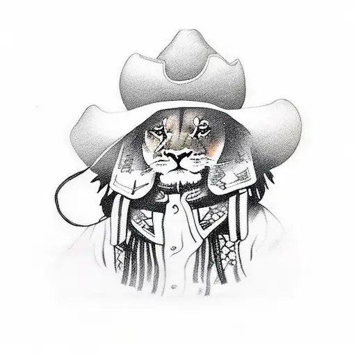 Kid Lion Costume Cowboy
