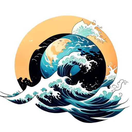 Planet Water Waves Flowing