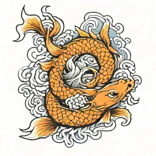 Dragon Koi Rose
