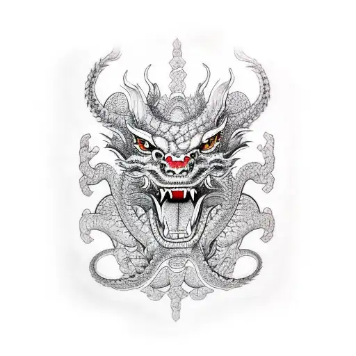 Yakuza Dragon Wearing A Doctor's Coat