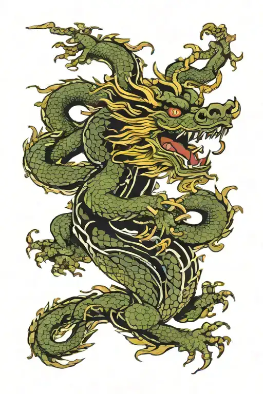 Chinese Wood Dragon Zodiac Symbols