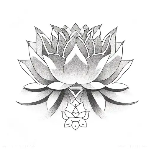 Lotus With M Letter