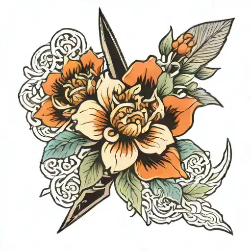 Dagger Flower Sculpture