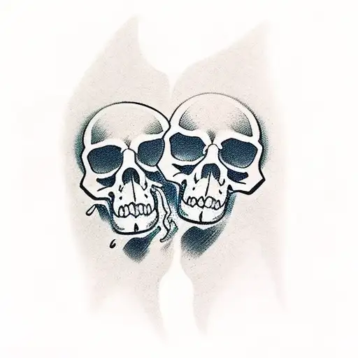 Wing And A Skull For The Back