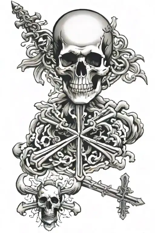 Nuclear Skull And Cross Bones