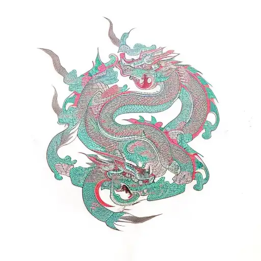 Incorporate Traditional Hmong Symbols Into An Dragon