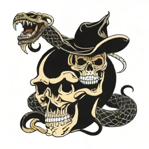 Skull And Snake