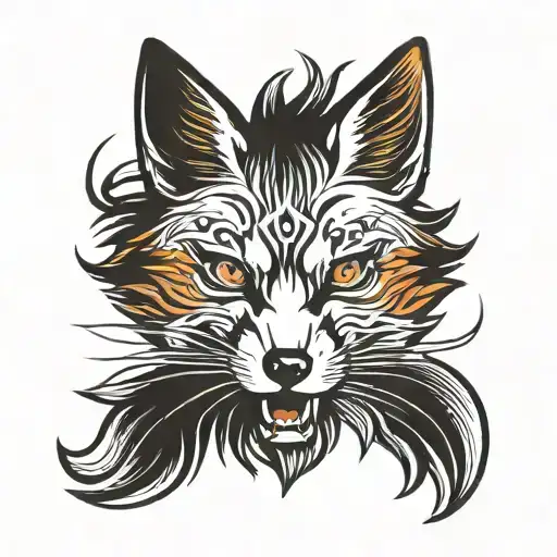 Angry Fox Head