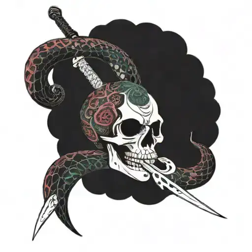 Skull Sword Snake
