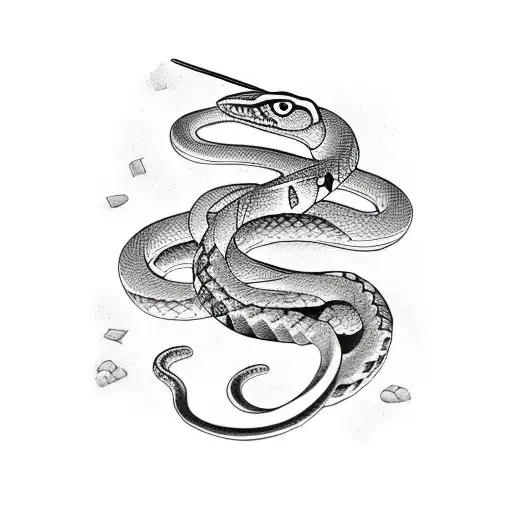 Snake With Ice Cream