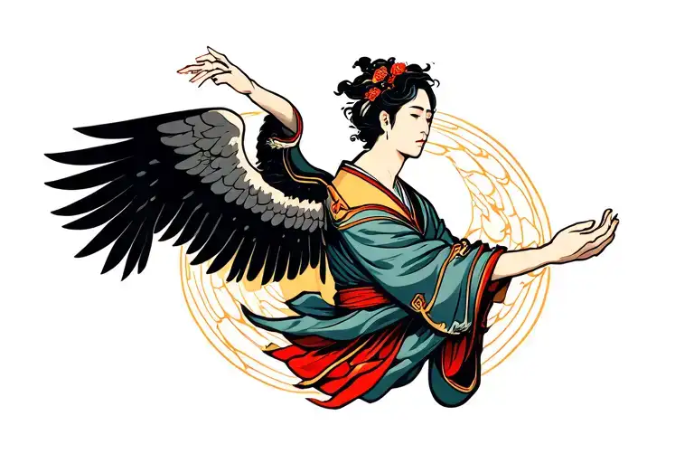 Gabriel Angel Stretching Out His Hand