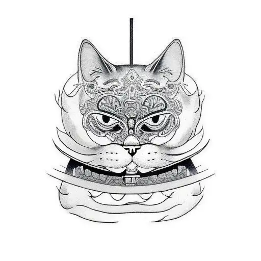 The Cat In The Samurai Mask