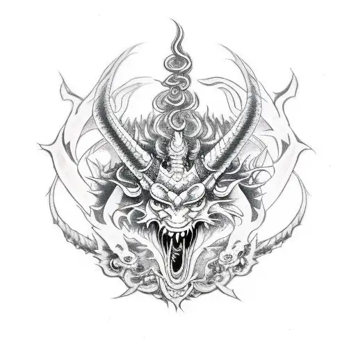 Sigil Of Baphomet Aries Dragon