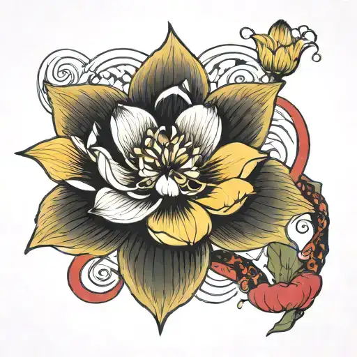 Lotus Flower With Dna