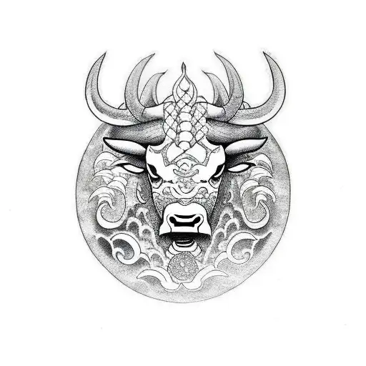 Bull With Dragon