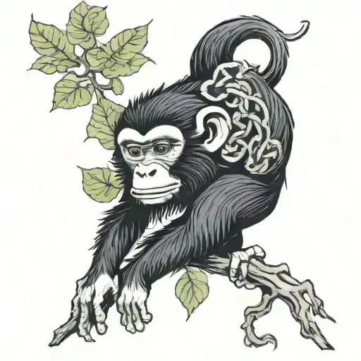 Monkey And Ivy Vines